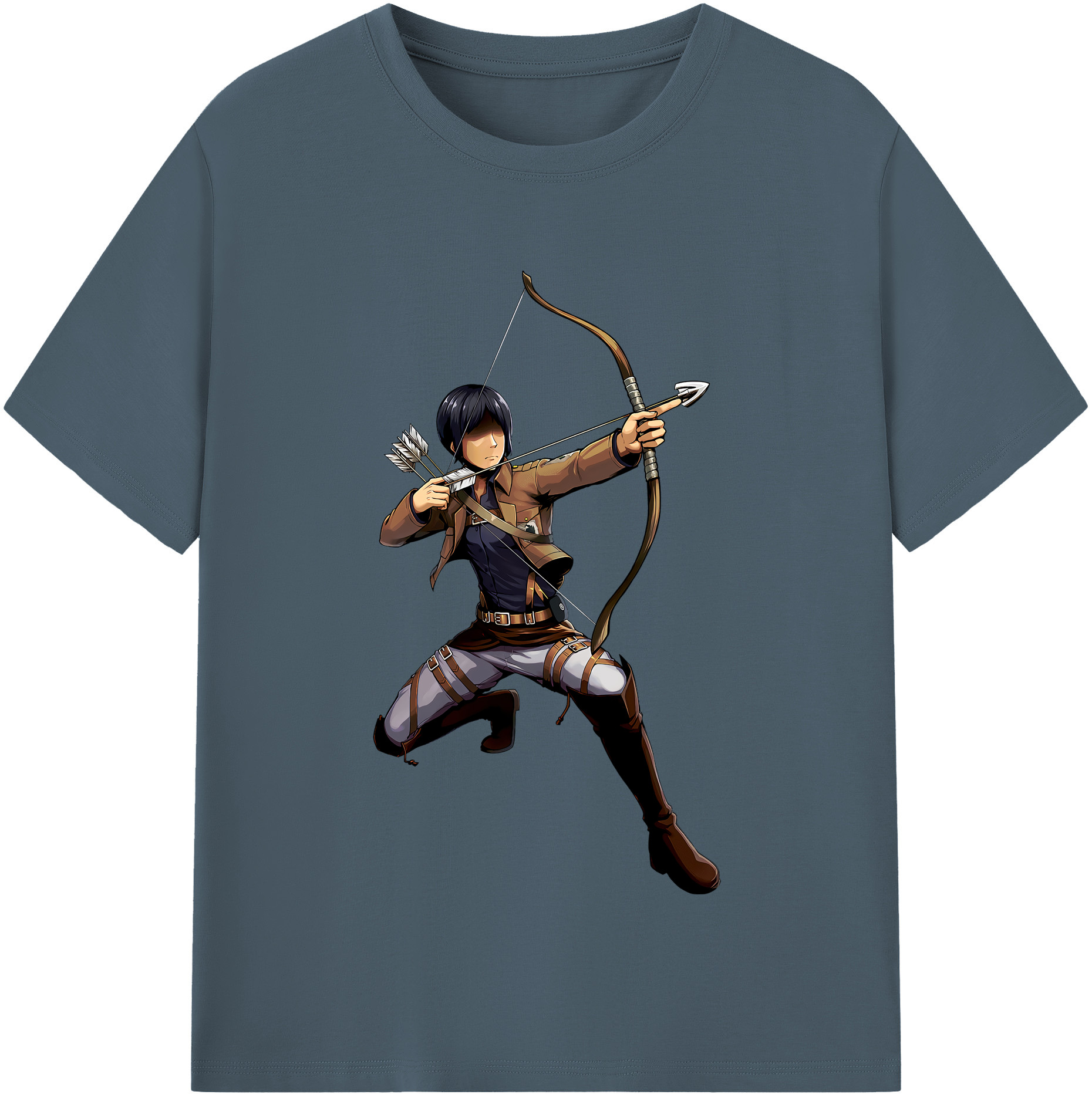 （画像用） 進撃の巨人 Attack on Titan 綿100％半袖Tシャツ（フロントプリント）